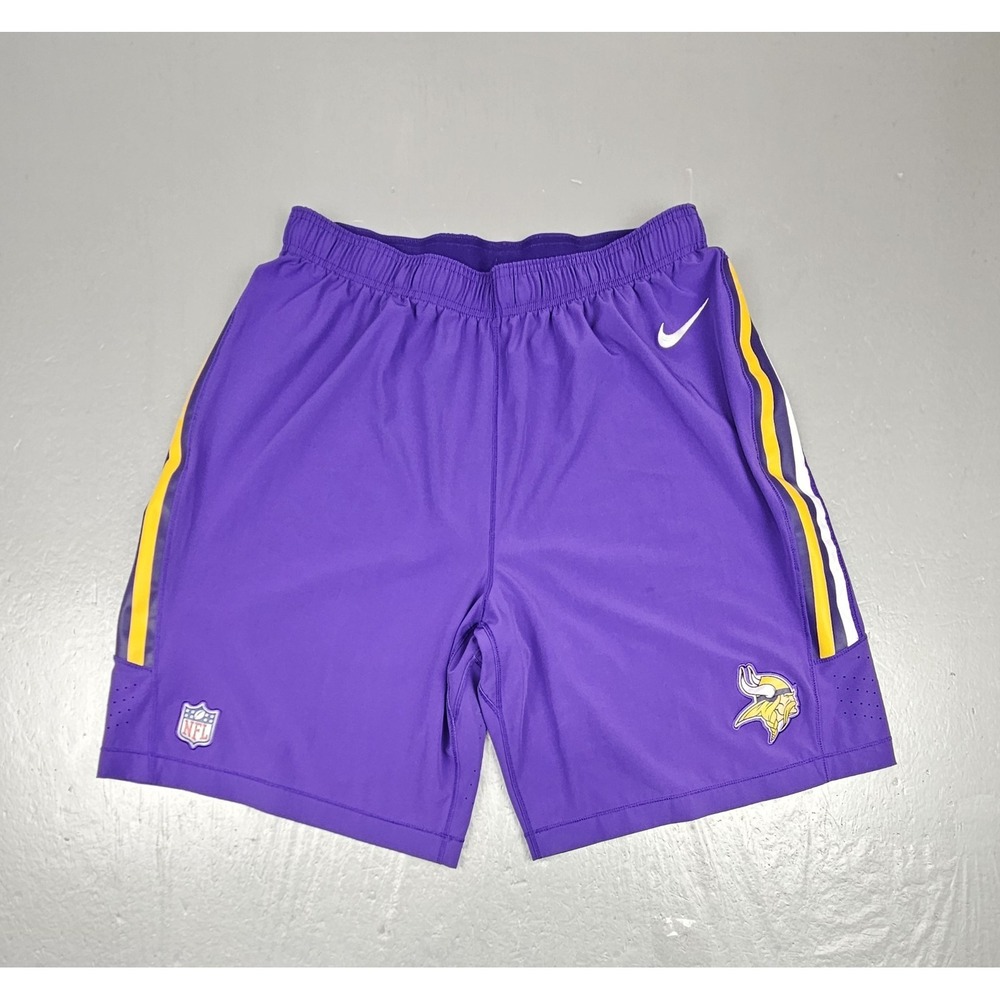 Minnesota Vikings Shorts Mens XL Purple NFL Football Nike Dri Fit On Field Sport